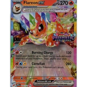 Flareon ex - 014/131 - Prismatic Evolutions Stamp - Sealed