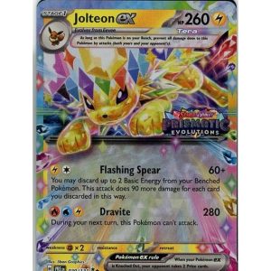 Jolteon ex - 030/131 - Prismatic Evolutions Stamp - Sealed