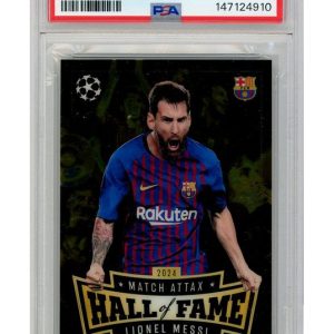 Lionel Messi Hall of Fame Match Attax 2024 HOF4 PSA 9