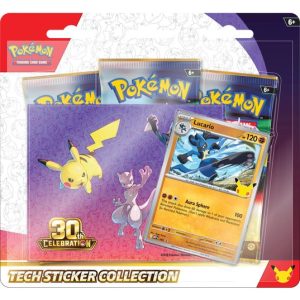 Lucario tech sticker collection (3 stk.) - ME05.5 30th Celebration