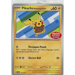 Pikachu Berkemaja Batik (Staryu) - 155/SV-P - Pikachu's Indonesia Journey Stamp - Sealed