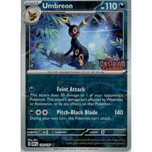 Umbreon - 130/197 - Reverse - Obsidian Flames Stamp - Sealed