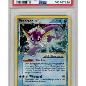 Vaporeon * (Gold Star) 102/108 PSA 6