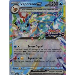 Vaporeon ex - 023/131 - Prismatic Evolutions Stamp - Sealed