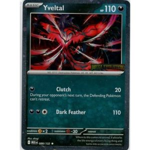 Yveltal - 088/132 - Mega Evolution Stamp - Sealed