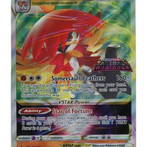 Hisuian Decidueye Vstar 084/189 - Astral Radiance Stamp - JUMBOkort - Sealed