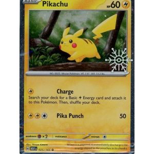 Pikachu 025/165 - Snowflake Stamp - Sealed