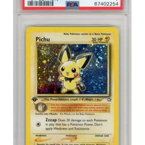 Pichu 12/111 1st Edition PSA 7
